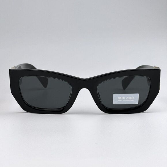 NEW Miu Miu MU09WS 1AB5S0 Black Grey Cat Eye Women Sunglasses main image 5
